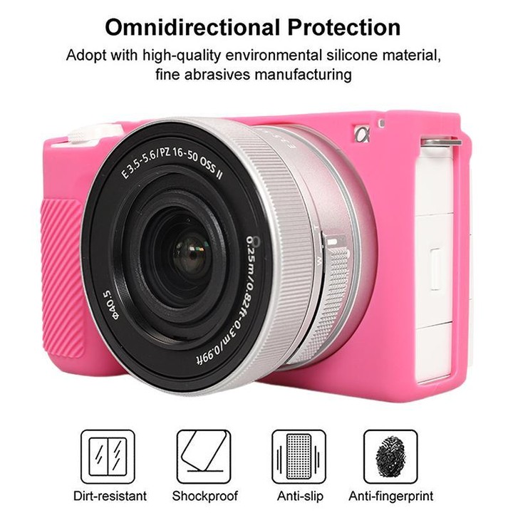 For Sony ZV-E10 II / ZV-E10M2 Glossy Soft Silicone Protective Case(Rose Red)