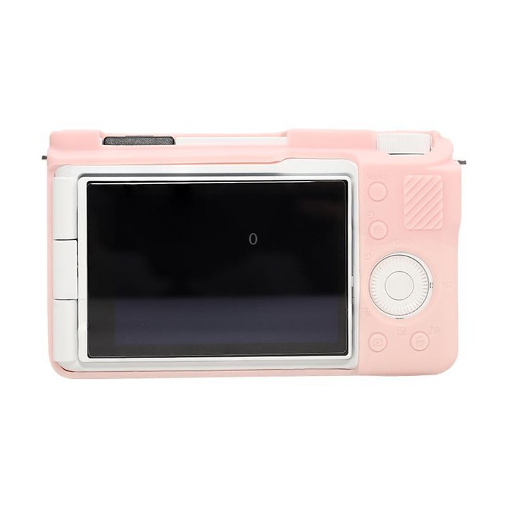 For Sony ZV-E10 II / ZV-E10M2 Glossy Soft Silicone Protective Case(Sweet Smoke Pink)