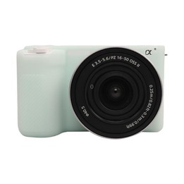 For Sony ZV-E10 II / ZV-E10M2 Litchi Texture Soft Silicone Protective Case(Jelly Green)