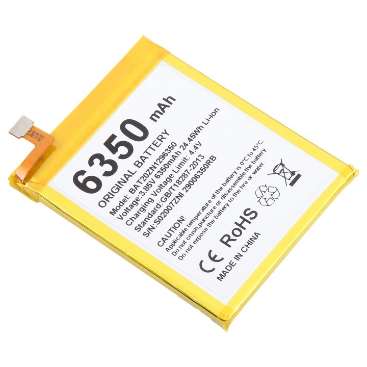 For DOOGEE S96 / S96 Pro BAT20ZN1296350 6350mAh Battery Replacement