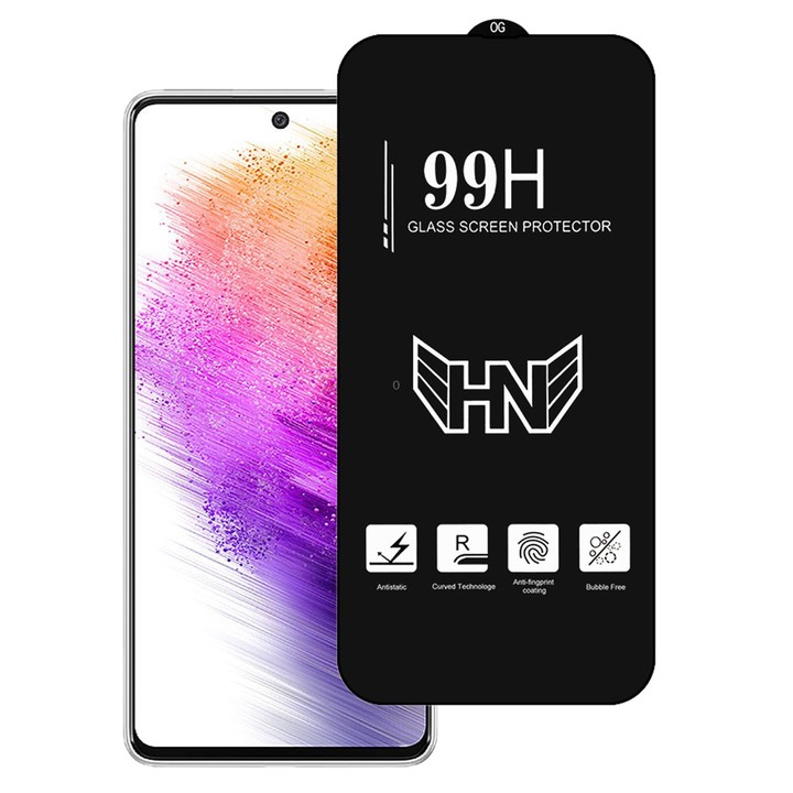 For Samsung Galaxy A73 5G High Aluminum Large Arc Full Screen Tempered Glass Film