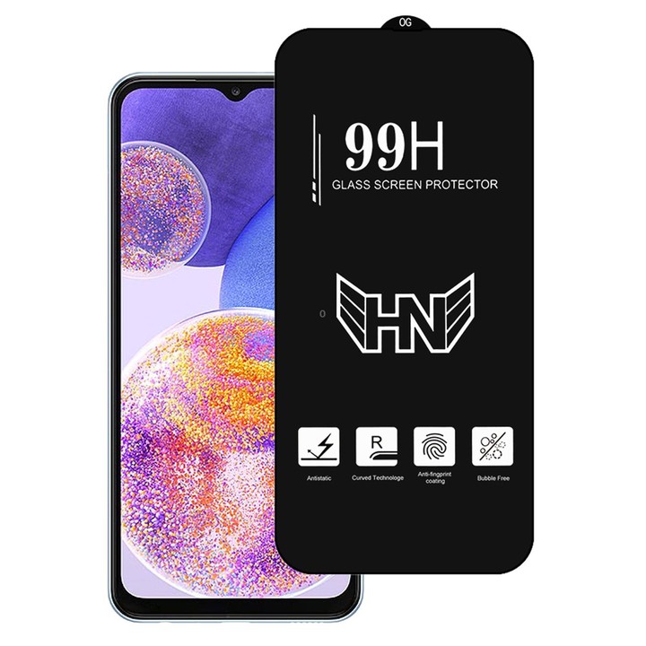 For Samsung Galaxy A23 High Aluminum Large Arc Full Screen Tempered Glass Film
