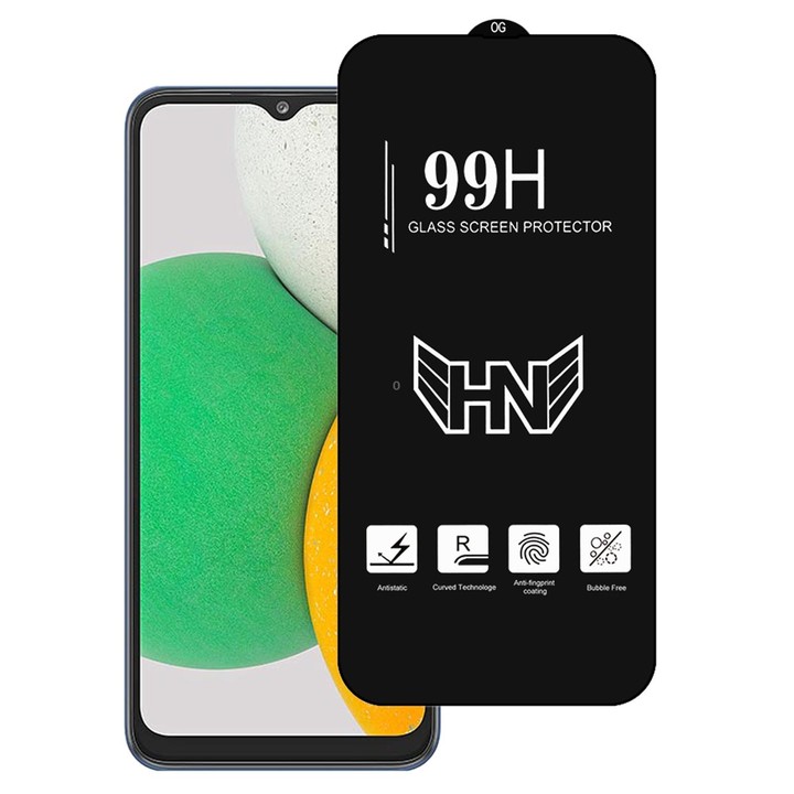 For Samsung Galaxy A03 Core High Aluminum Large Arc Full Screen Tempered Glass Film