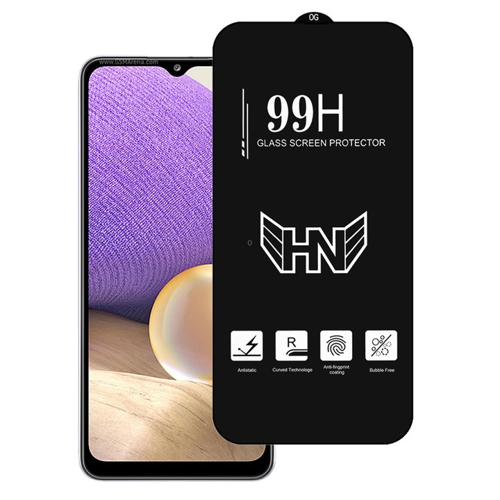 For Samsung Galaxy A32 5G High Aluminum Large Arc Full Screen Tempered Glass Film
