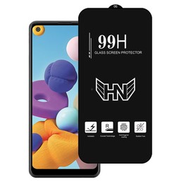 For Samsung Galaxy A21 High Aluminum Large Arc Full Screen Tempered Glass Film