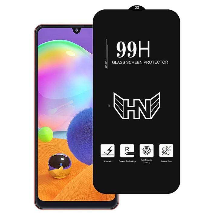 For Samsung Galaxy A31 High Aluminum Large Arc Full Screen Tempered Glass Film