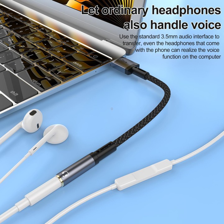 2pcs / Set USB Male to 3.5mm Female Audio Adapter & Cable(Grey)