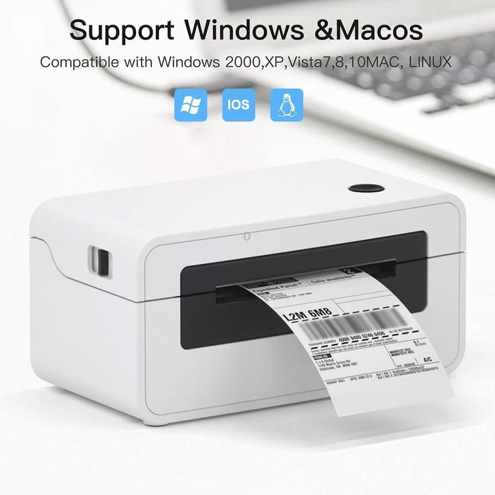 HPRT N41 Computer Version Express Electronic Waybill Printer, Plug:US Plug(White)