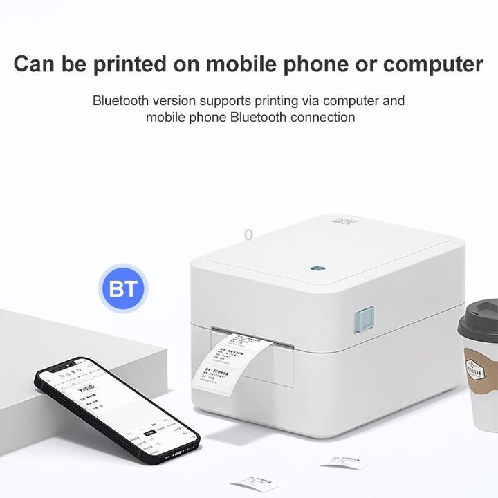 HPRT D35 Computer Version Express Electronic Waybill Printer, Plug:EU Plug(White)