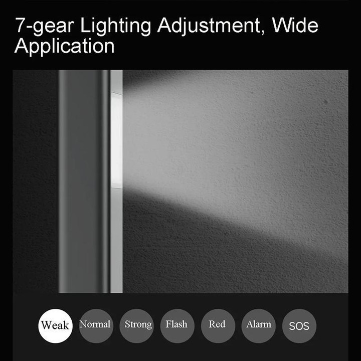 Original Xiaomi Youpin DUKA FL1 Multifunctional Flashlight with 7-gear Lighting Mode(Dark Grey)