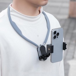 Magnetic Neck Mount Anti-shake Bracket, Type:4 in 1 Phone Clamp