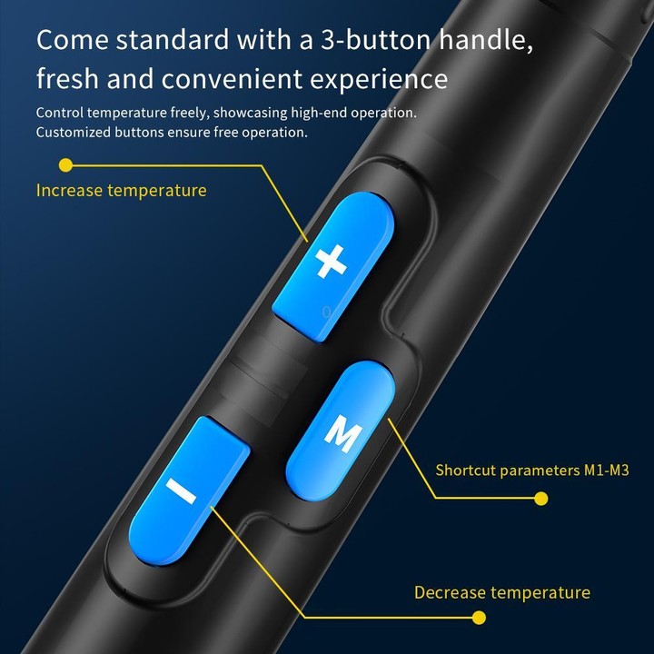 Aixun T225 4 in 1 Intelligent 7 Core Soldering Handle for C250 / C150 / C080 / C030 Soldering Tips