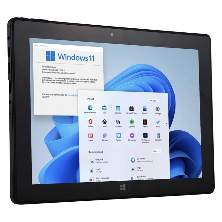 HONGSAMDE 10.1 inch 2 in 1 Tablet PC, 12GB+128GB, Windows 11, Intel Celeron N4120 Quad Core No Keyboard(US Plug)