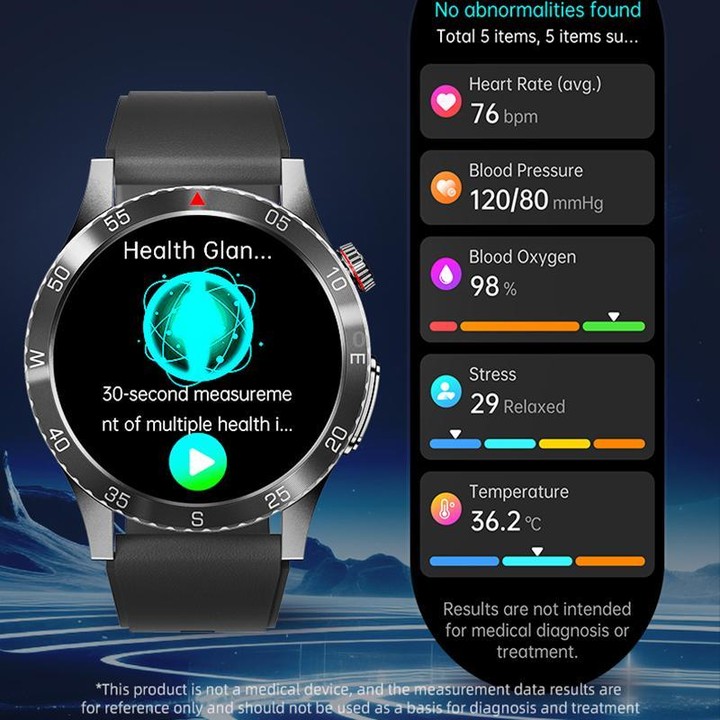 H9 1.43 inch Silicone Strap ECG Smart Watch Supports Bluetooth Calls/Smart Voice Assistant(Black)