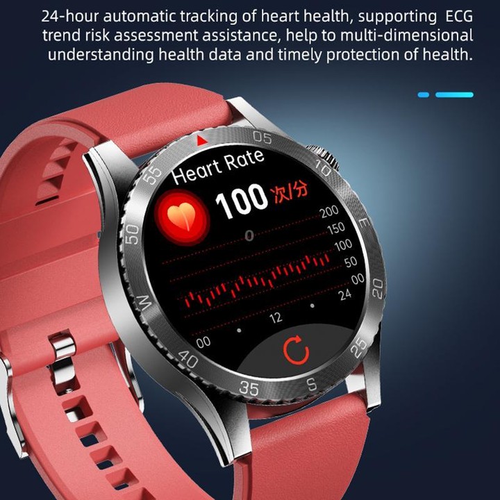 H9 1.43 inch Silicone Strap ECG Smart Watch Supports Bluetooth Calls/Smart Voice Assistant(Black)
