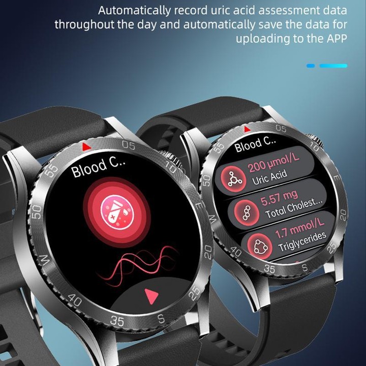 H9 1.43 inch Steel Strap ECG Smart Watch Supports Bluetooth Calls/Smart Voice Assistant(Black)