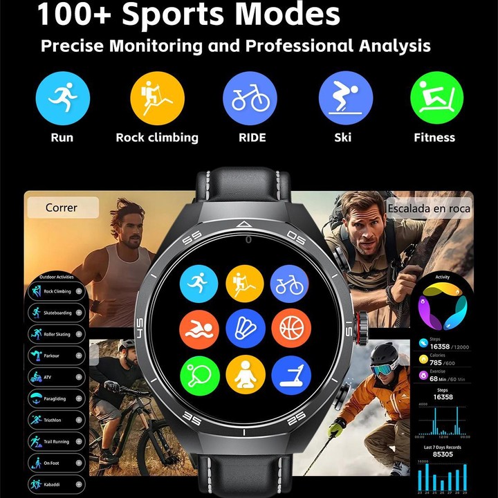 G97 1.53 inch Round Screen 2 in 1 Bluetooth Earphone Silicone Strap Smart Watch Supports Bluetooth Calls(Silver)