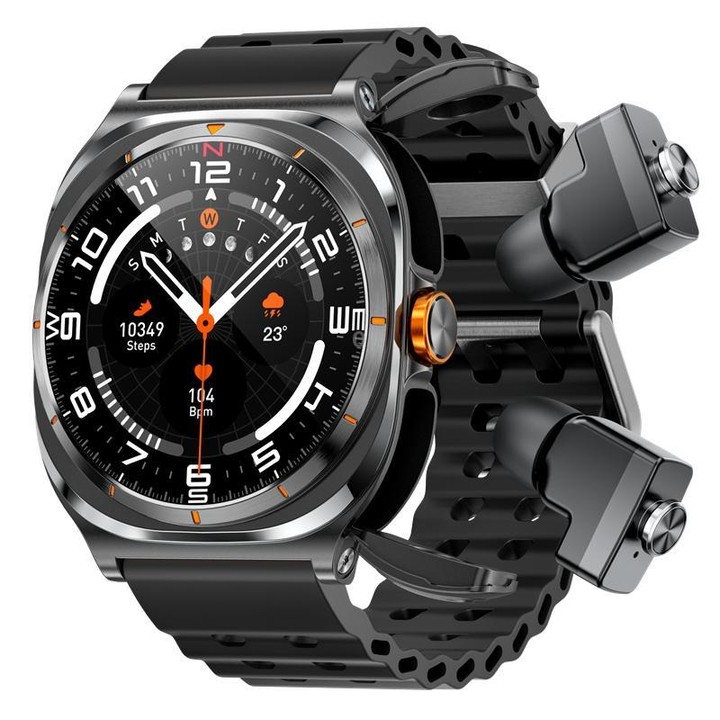 G98 1.53 inch 2 in 1 Bluetooth Headphone IP67 Waterproof Smart Watch Supports Blood Oxygen Monitoring(Black)