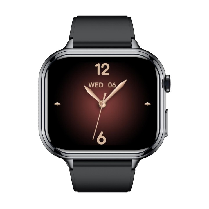 TK17 1.91 inch Horizontal Screen Silicone Strap Smart Watch Supports ECG Electrocardiogram(Black)