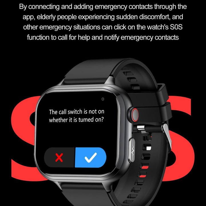 TK17 1.91 inch Horizontal Screen Silicone Strap Smart Watch Supports ECG Electrocardiogram(Grey)