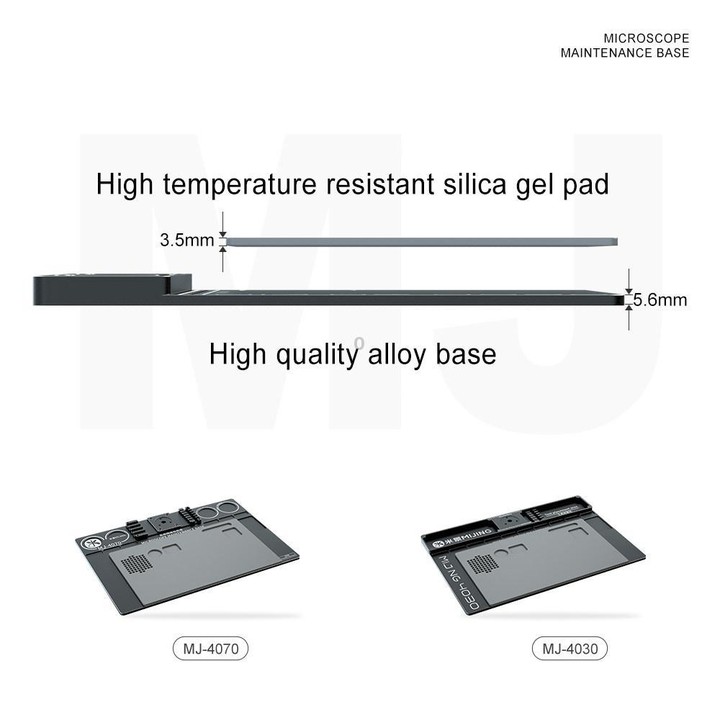 Mijing Fixed Rod Diameter 32mm Universal Microscope Aluminum Alloy Big Base, Mold:MJ-4070