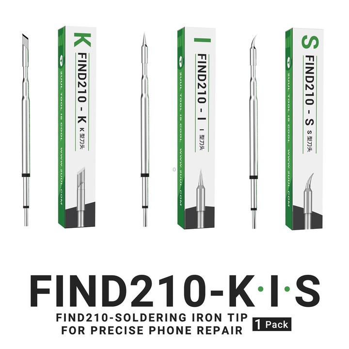 2uul Soldering Iron Tips for Most C210 Soldering Station, Model:FD12 K