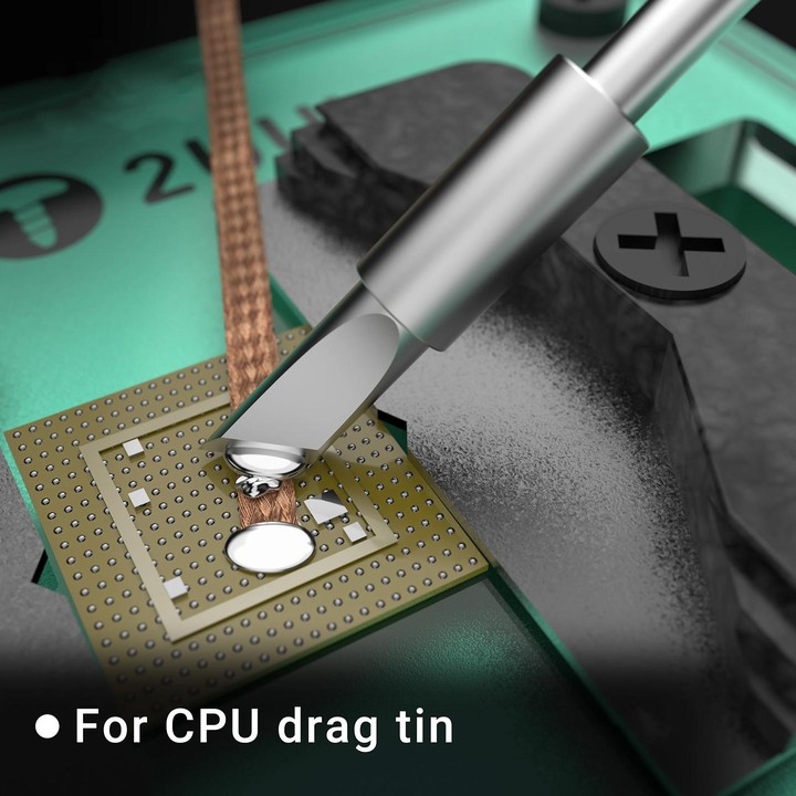 2uul 5 in 1 FD21 Big-K Soldering Iron Tips for Most C210 Soldering Station