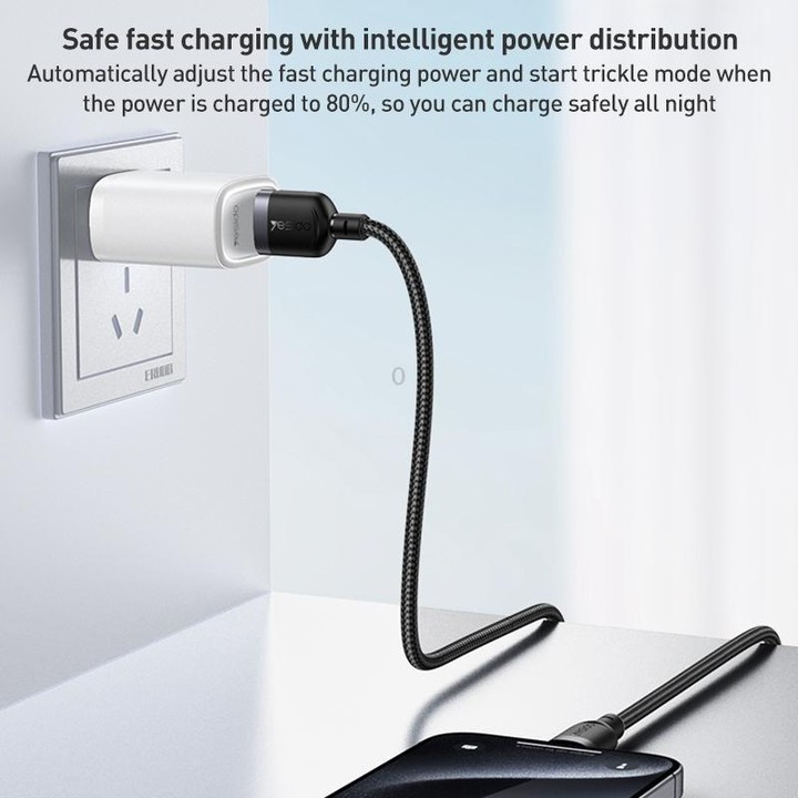 Yesido 3A USB to Type-C Fast Charging Cable, Length:0.3m(Black)