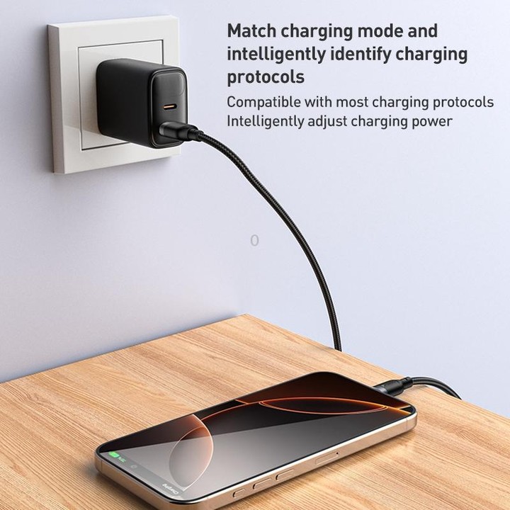 Yesido 3A USB to Type-C Fast Charging Cable, Length:1.2m(Black)