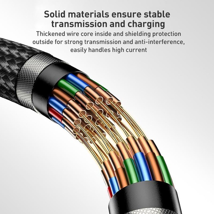 Yesido 3A USB to Type-C Fast Charging Cable, Length:3m(Black)