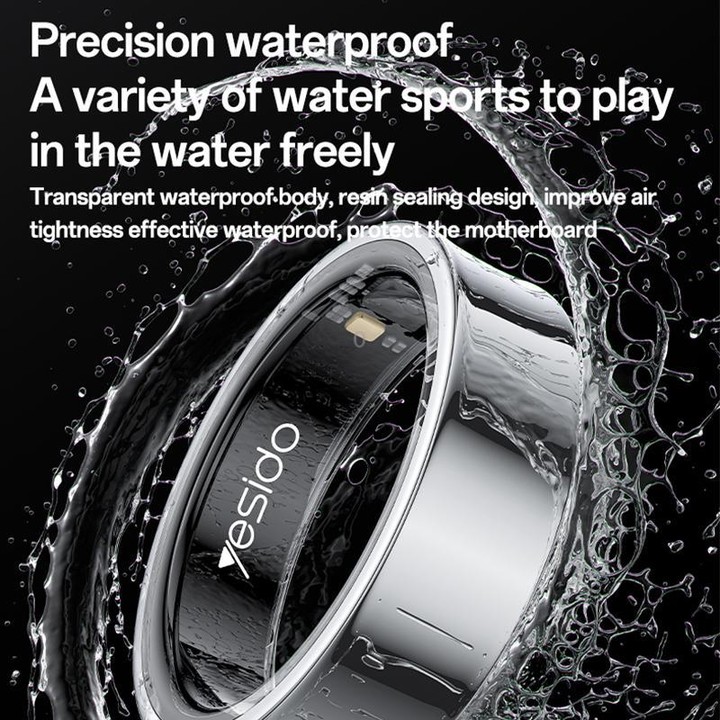 Yesido IO33 Health Monitor Smart Ring, Support Body Temperature / Heart Rate / Blood Pressure / Female Physiological Reminder, S