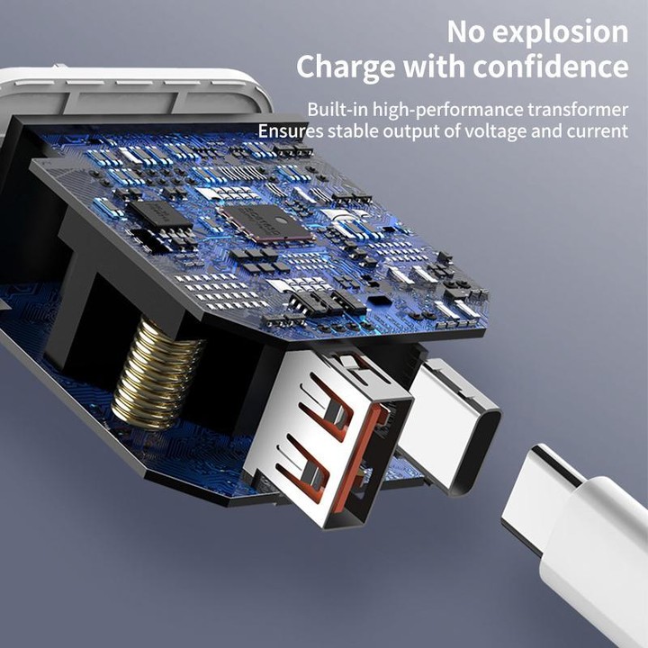 REMAX RP-U37 18W QC+PD Fast Charger With 1m Type-C to 8 Pin Cable, Plug Type:EU Plug(White)