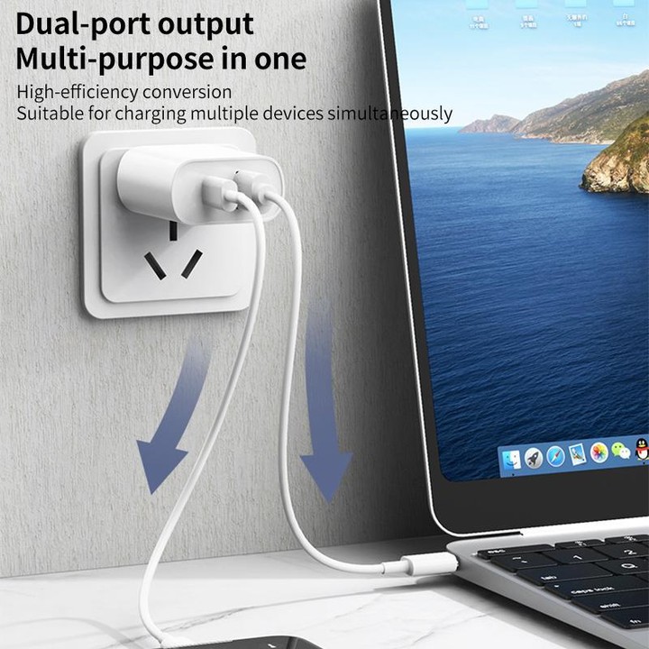 REMAX RP-U37 18W QC+PD Fast Charger With 1m Type-C to 8 Pin Cable, Plug Type:EU Plug(White)