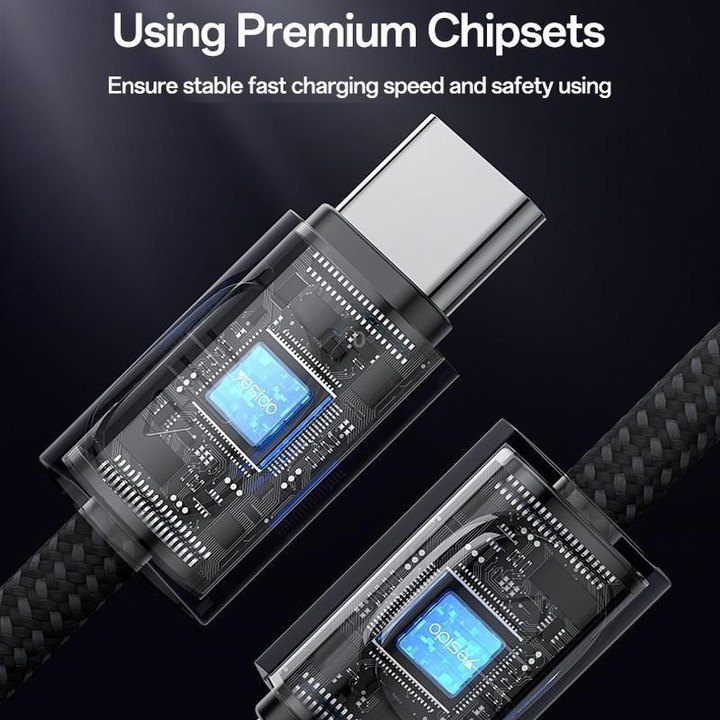 Yesido CA177 Portable Strip PD60W Type-C to Type-C Zinc Alloy Data Cable, Length: 20cm(Black)
