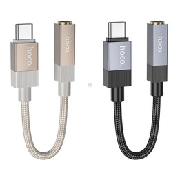 hoco UPA32C USB-C / Type-C to 3.5mm Female Clever Digital Audio Converter, Length:15cm(Black)