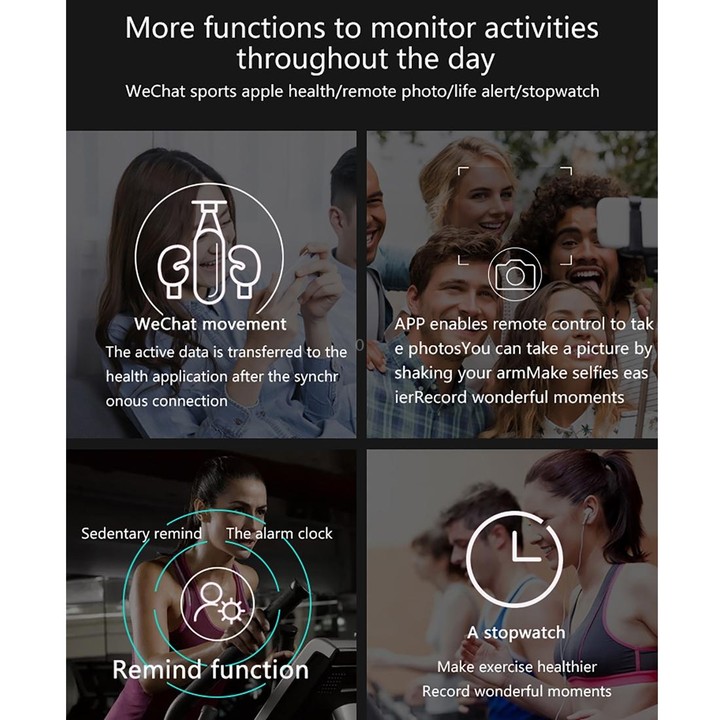 S18 1.3 inch TFT Screen IP67 Waterproof Smart Watch Bracelet, Support Sleep Monitor / Heart Rate Monitor / Blood Pressure Monito