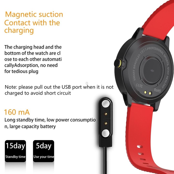 S18 1.3 inch TFT Screen IP67 Waterproof Smart Watch Bracelet, Support Sleep Monitor / Heart Rate Monitor / Blood Pressure Monito