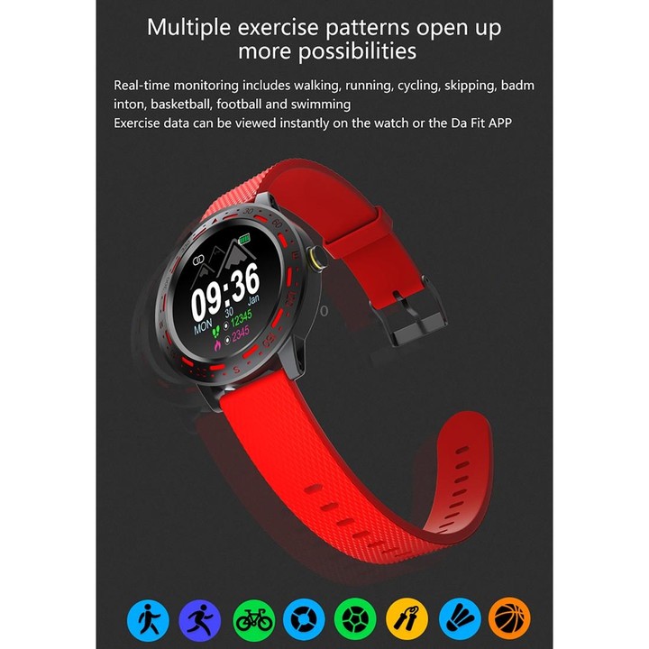 S18 1.3 inch TFT Screen IP67 Waterproof Smart Watch Bracelet, Support Sleep Monitor / Heart Rate Monitor / Blood Pressure Monito