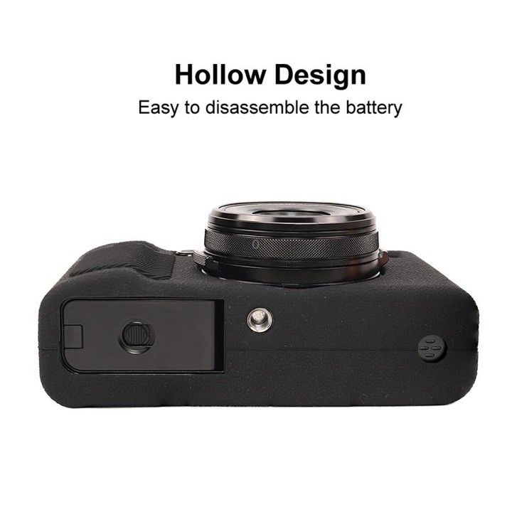 For FUJIFILM X100VI Litchi Texture Soft Silicone Protective Case(Black)