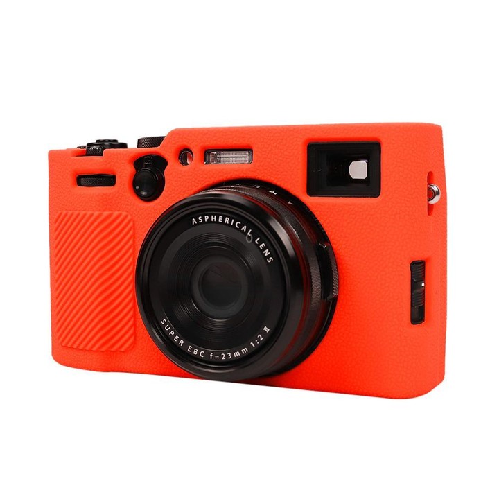 For FUJIFILM X100VI Litchi Texture Soft Silicone Protective Case(Red)