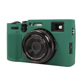 For FUJIFILM X100VI Litchi Texture Soft Silicone Protective Case(Green)