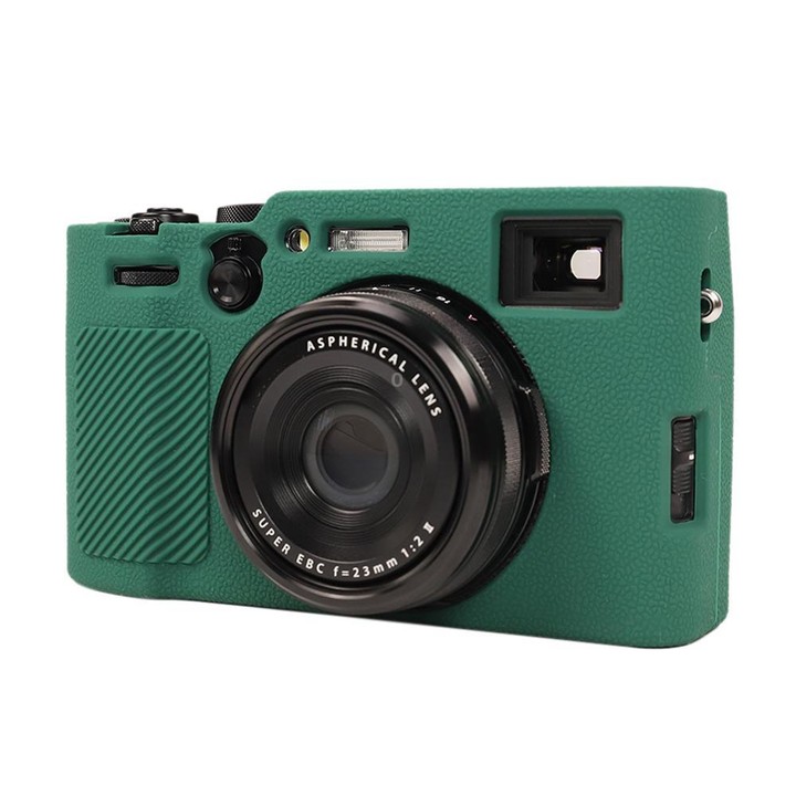 For FUJIFILM X100VI Litchi Texture Soft Silicone Protective Case(Green)