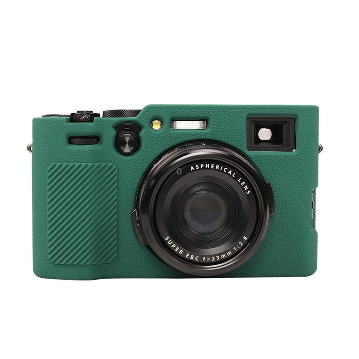 For FUJIFILM X100VI Litchi Texture Soft Silicone Protective Case(Green)