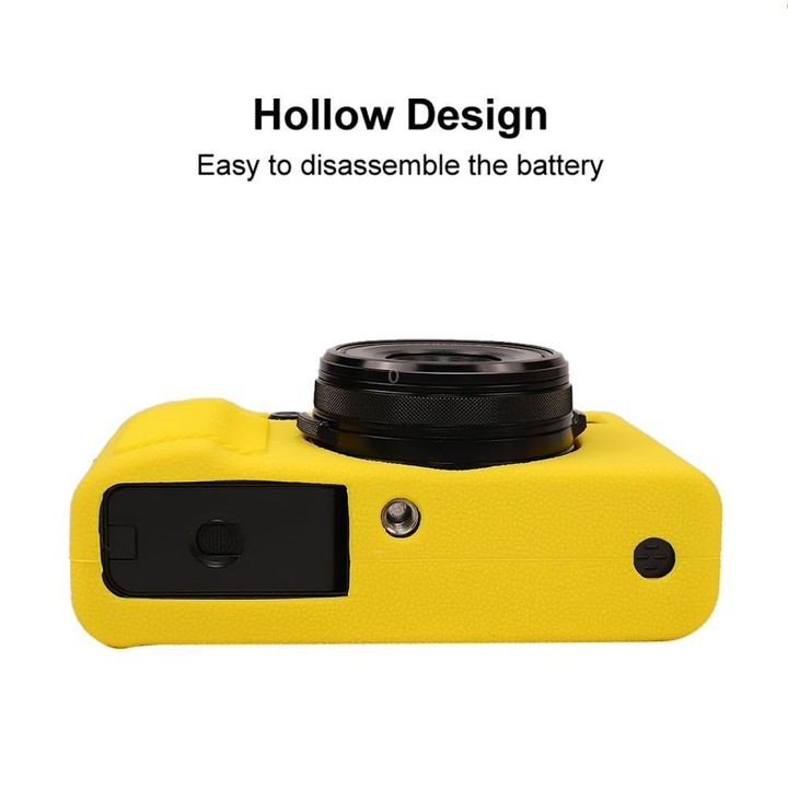 For FUJIFILM X100VI Litchi Texture Soft Silicone Protective Case(Yellow)