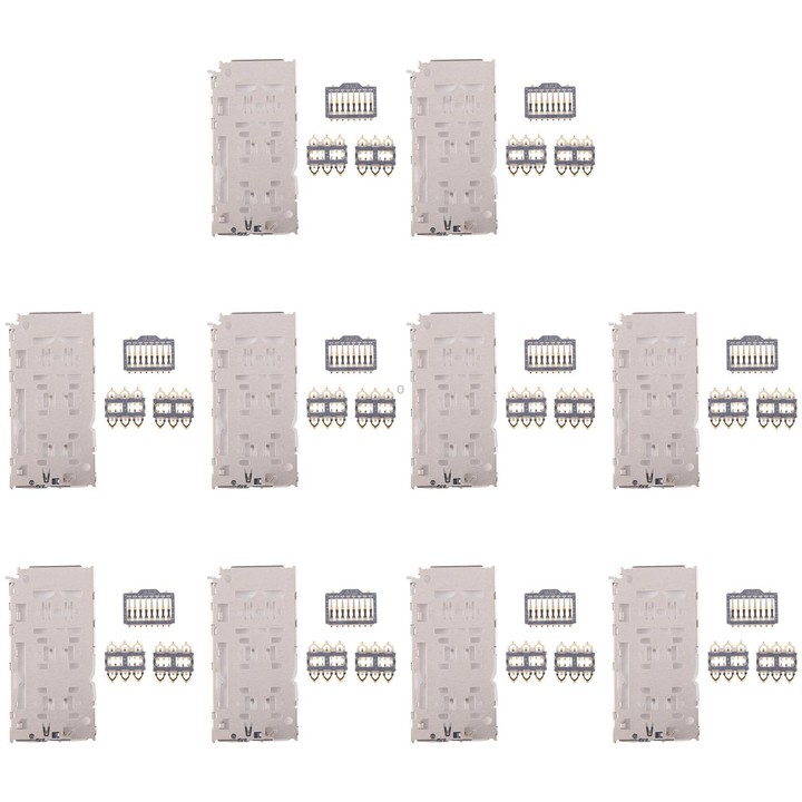 For Galaxy A10 SM-A105 10pcs Original SIM + Micro SD Card Reader