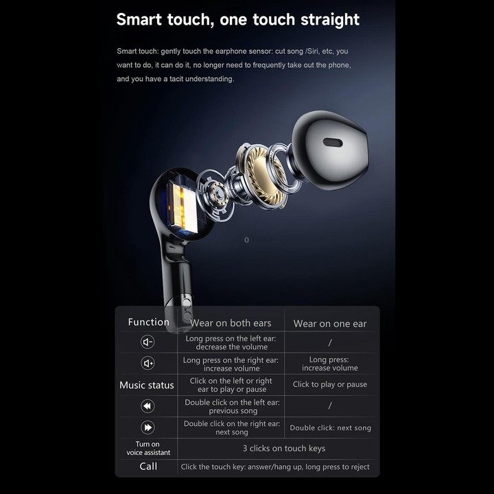 D9 1.46 inch 2 in 1 Bluetooth Earphone Smart Watch, Support Bluetooth Call / NFC / Heart Rate(Silver)