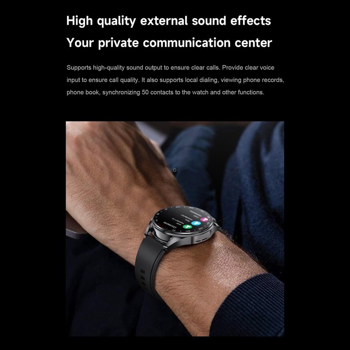 D9 1.46 inch 2 in 1 Bluetooth Earphone Smart Watch, Support Bluetooth Call / NFC / Heart Rate(Silver)