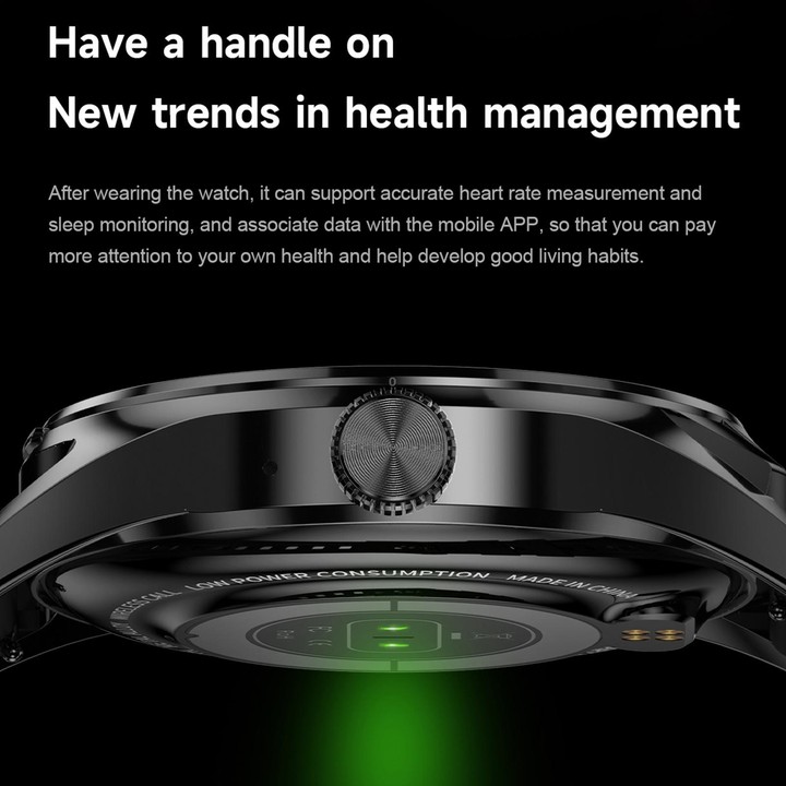 D9 1.46 inch 2 in 1 Bluetooth Earphone Smart Watch, Support Bluetooth Call / NFC / Heart Rate(Black)