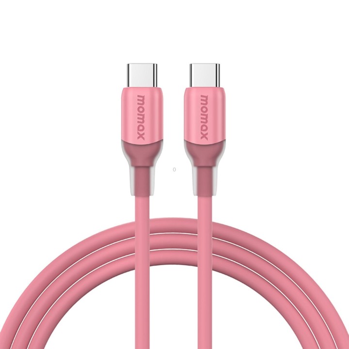 MOMAX DC23 1-Link Flow CC X 60W USB-C / Type-C to USB-C / Type-C Fast Charging Cable, Length:1.2m(Pink)