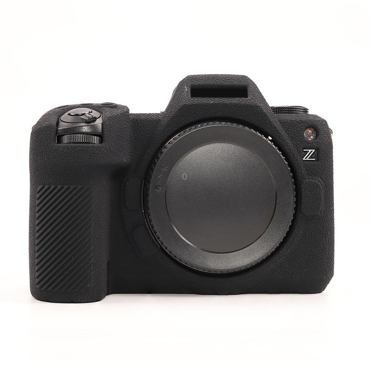 For Nikon Z6III Litchi Texture Soft Silicone Protective Case(Black)